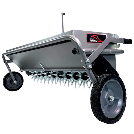 Brinly 40 in Combination Aerator Spreader, Gunmetal Finish AS2-40BH-S